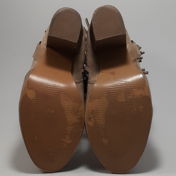 Achi Tan Ankle Booties With Fringe Size 6 - Picture 6 of 6